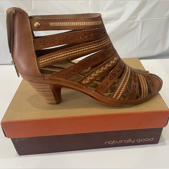 Pikolinos Womens Leather Heel Summer Shooed - Picture 3 of 5